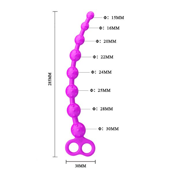 Baile Pretty Love Parker Anal Beads Purple - Image 7