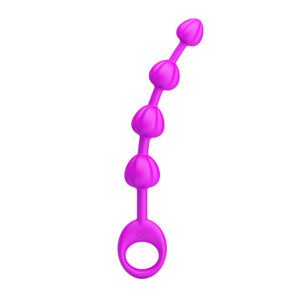 Baile Pretty Love Rippled Silicone Anal Beads