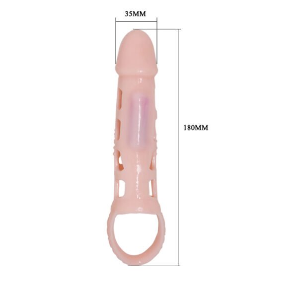 Baile Penis Sleeve With Mini Vibe Flesh - Image 3