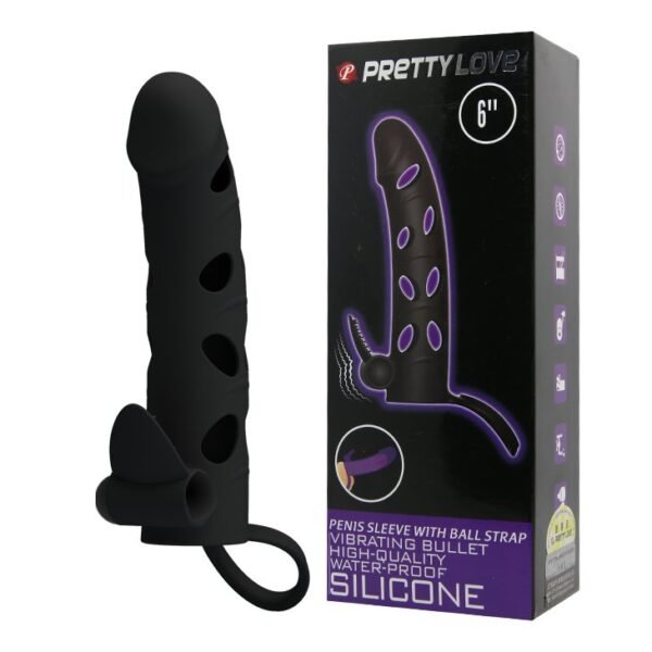 Baile Pretty Love Vibe Penis Sleeve & Ball Stap - Image 8