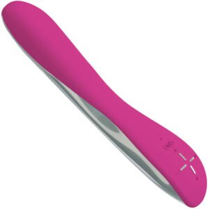 E4 Vibrator Silicone Dual Rechargeable Fus/Slv