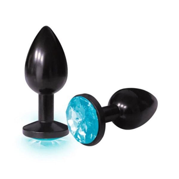 ICON THE 9's SILVER BEJEWELED STEEL B/ PLUG AQUA