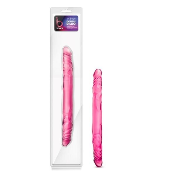 Blush B Yours 14 Inch Double Dildo Pink - Image 4