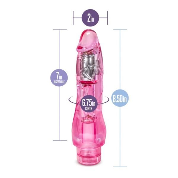 Blush Naturally Yours Fantasy Vibe Dildo Pink - Image 4