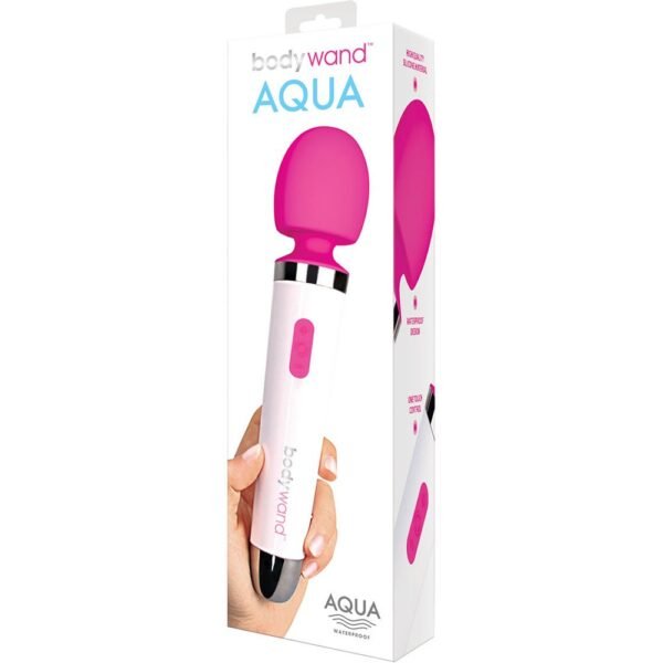 Bodywand Aqua Waterproof Massager Pink/White - Image 2
