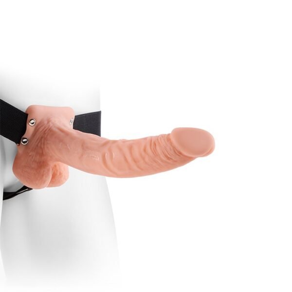 Ff 9 Inch Hollow Strap On W/Balls - Image 8