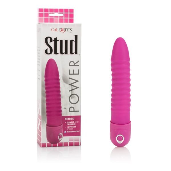 Calex Waterproof Power Stud Ribbed Pink - Image 4