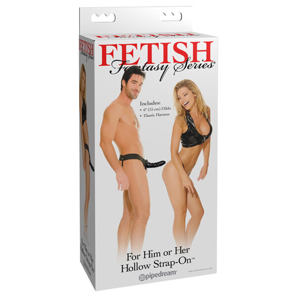 Fetish Fantasy Series For Him Or Her Hollow Strap-On - Black - Image 4