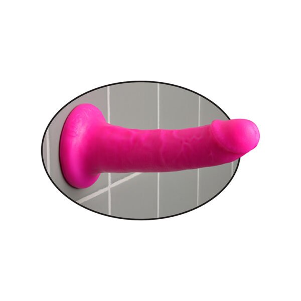 Pipedream Dillio 6 Inch Slim Dildo Pink - Image 2