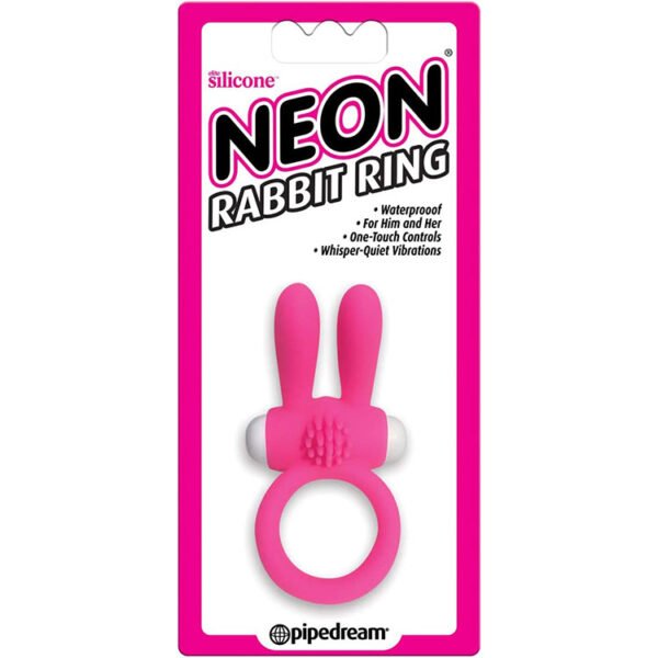Pipedream Neon Rabbit Ring Pink - Image 2