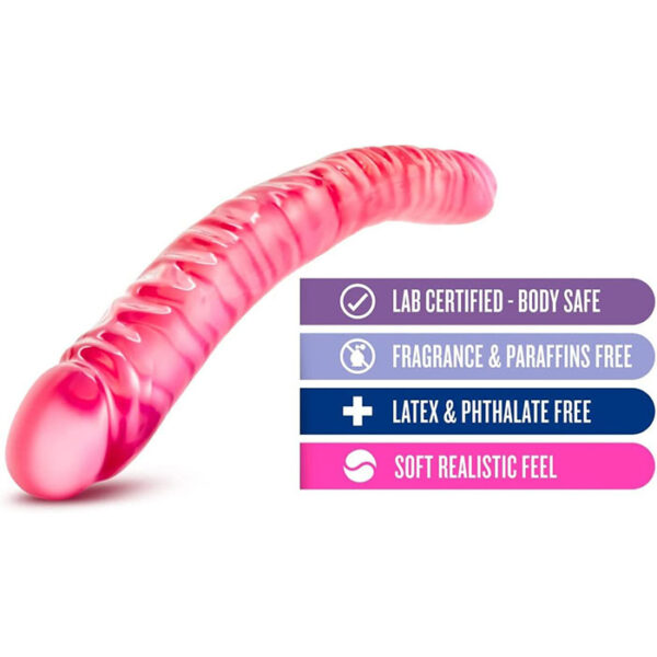 Blush B Yours 18 Inch Double Dildo Pink - Image 3