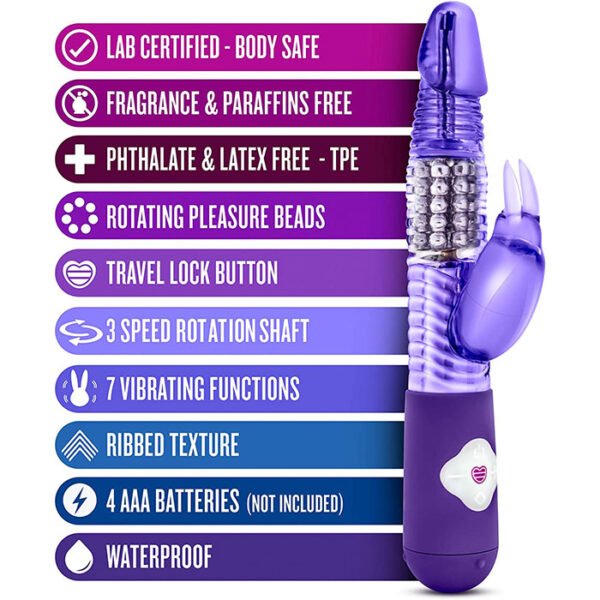 Blush Luxe Rabbit Vibrator Purple - Image 7