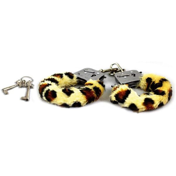 Blush Play With Me Play Time Cuffs Leopard Print
