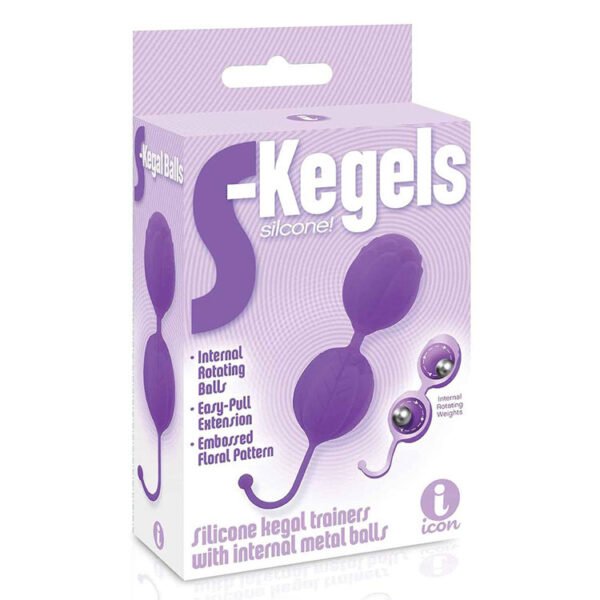 ICON THE 9's S-KEGALS SILICONE KEGAL BALLS PURPLE - Image 2