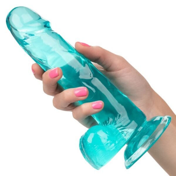 Calex Size Queen 6 Inch Dildo Blue - Image 9