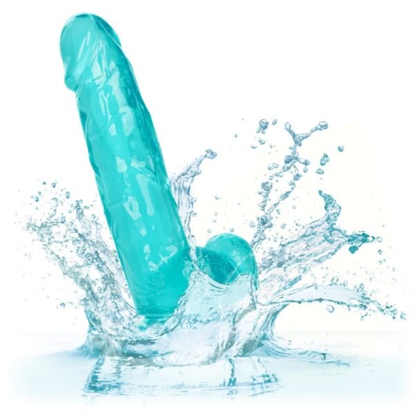 Calex Size Queen 6 Inch Dildo Blue - Image 8