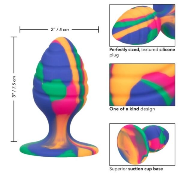 Calex Cheeky Medium Swirl Tie-Dye Plug - Image 3