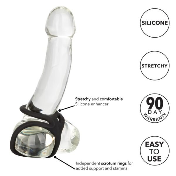 Calex Silicone Ball Spreader Cock Ring - Image 4