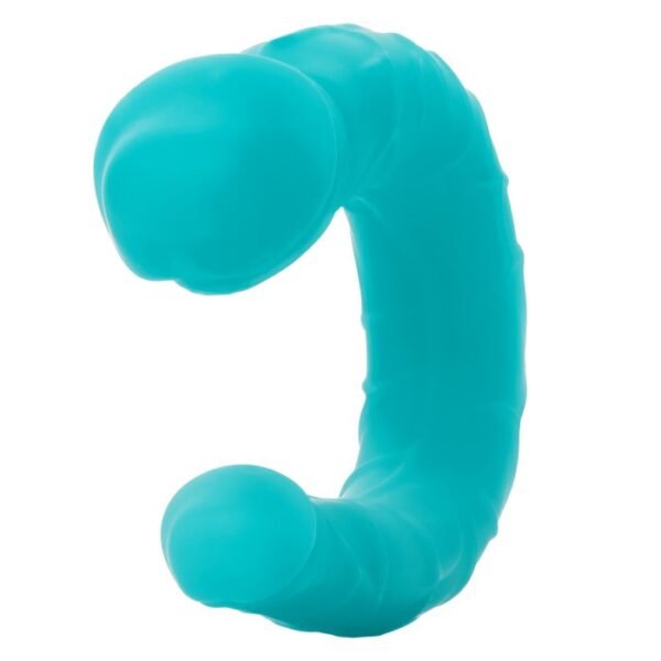 Silicone Double Dong™ AC/DC Dong - Teal - Image 5