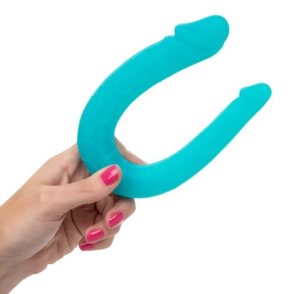 Silicone Double Dong™ AC/DC Dong - Teal - Image 7