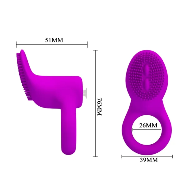 Baile Pretty Love Cobra Vibrating Cock Ring - Image 4