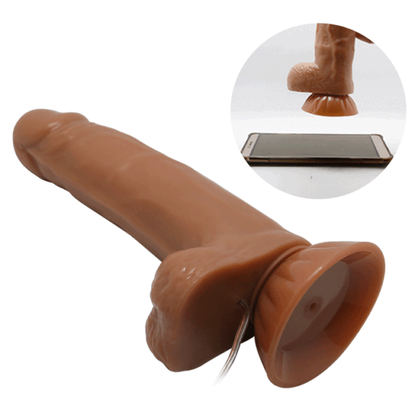 Baile Beautiful Easton 7.3" Glide & Slide Vibrating Dildo - Image 9