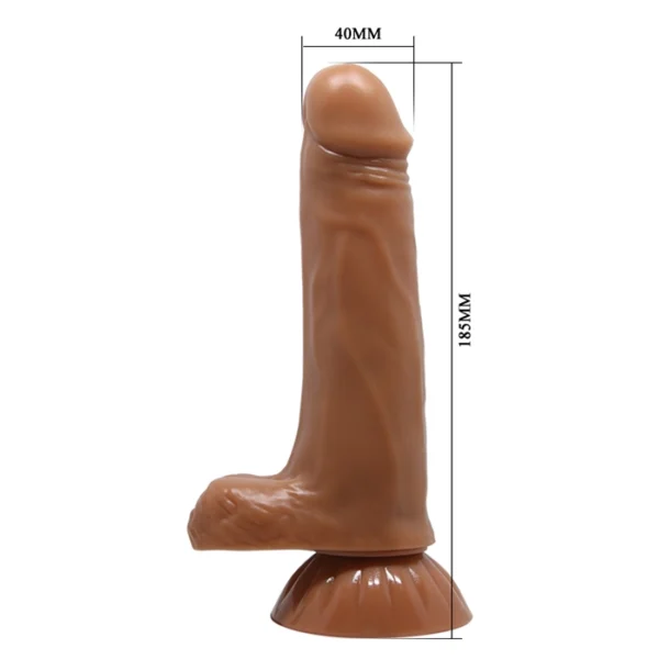 Baile Beautiful Easton 7.3" Glide & Slide Vibrating Dildo - Image 6