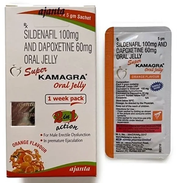 MMD Kamagra Super 2 in 1 Oral jelly 160mg Orange