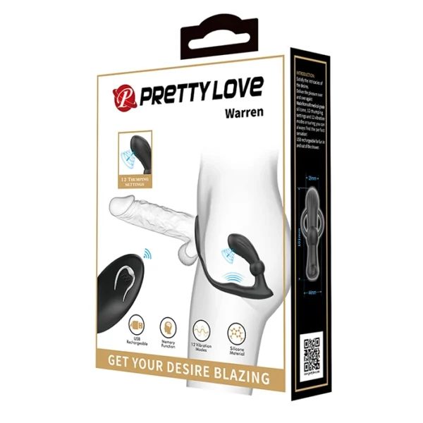 BAILE PRETTY LOVE WARREN C/RING & B/PLUG VIBE BLK