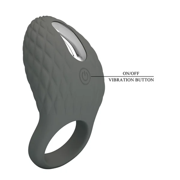 BAILE PRETTY LOVE HELOISE VIBRATING COCK RING BLK - Image 7