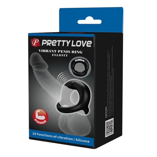 BAILE PRETTY LOVE ELLIOT VIBRATING PENIS RING - Image 9