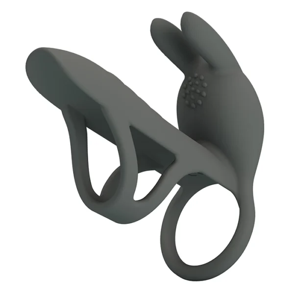 BAILE PRETTY LOVE MATTY VIBRATING PENIS SLEEVE GREY - Image 3
