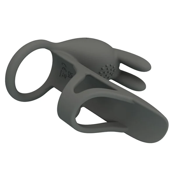 BAILE PRETTY LOVE MATTY VIBRATING PENIS SLEEVE GREY - Image 6