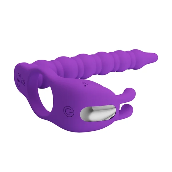 BAILE PRETTY LOVE BLACKNEY COCK RING VIBE PURPLE - Image 4