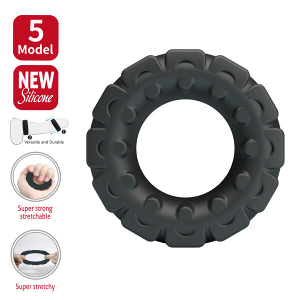BAILE CRAZY BULL MODEL 5 SILICONE COCKRINGS - Image 5