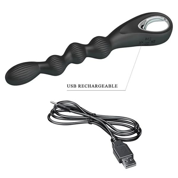 BAILE PRETTY LOVE FEDERER BEADED ANAL PROBE VIBE - Image 5