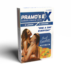 PRAMO'S EX-100mg ORAL CANDIES ORANGE & LEMON 12'5