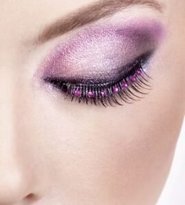 Baci Black Purple Rhinestone Eyelashes