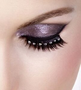Baci Black White Rhinestone Eyelashes