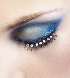Baci Black White Rhinestone Eyelashes