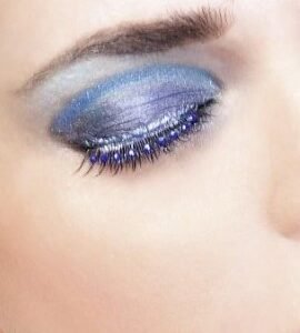 Baci Black Blue Rhinestone Eyelashes