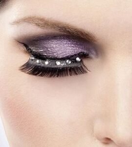 Baci Black White Rhinestone Eyelashes