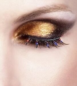 Baci Red Blue Rhinestone Eyelashes