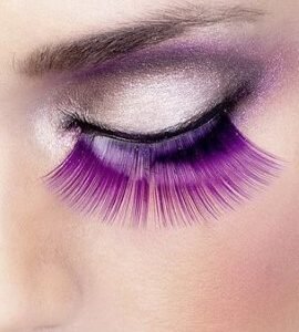 Baci Purple Glitter Eyelashes