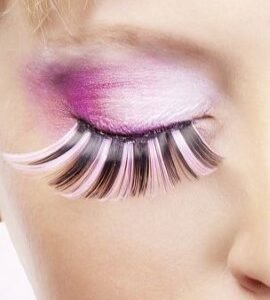 Baci Pink Black Glitter Eyelashes