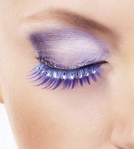 Baci Blue White Rhinestone Eyelashes