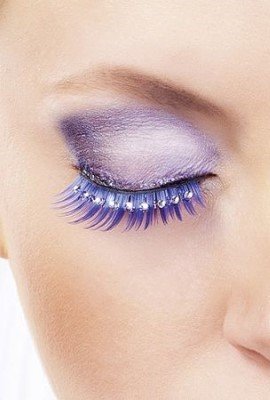 Baci Blue White Rhinestone Eyelashes