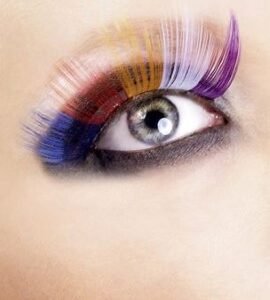 Baci Multi Coloured Glitter Eyelashes