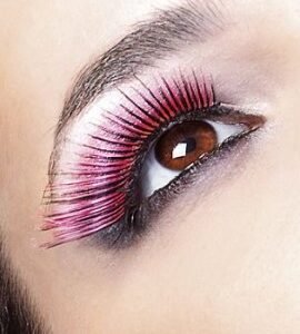 Baci Light Pink Feather Eyelashes