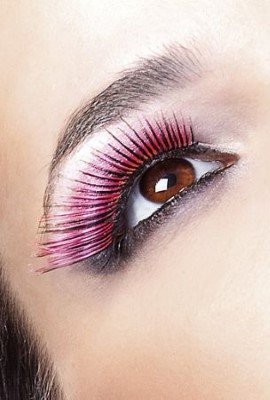 Baci Light Pink Feather Eyelashes